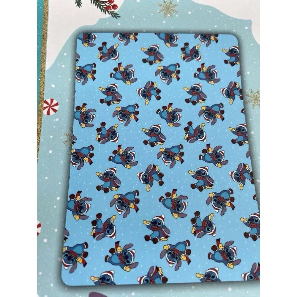Disney Stitch With Mittens Winter Christmas Santa Hat Throw Blanket 50 X 70” NEW